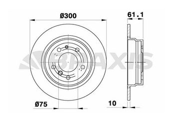 Fren Disk Ayna Arka Sağ ve Sol BRAXIS AE0447  34211162305