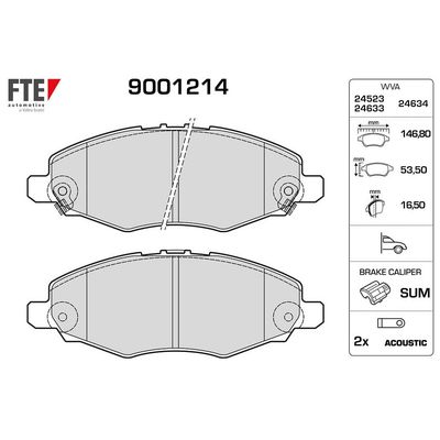 Fren Disk Balata Ön FTE 9001214