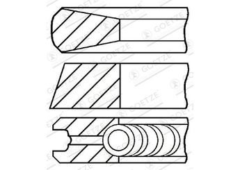 Segman (86.00MM-STD)  RIK 43190-000  43190000 2304027900 23040-27900