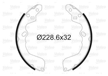 Fren Pabuçlu Balata Arka VALEO 562998  OK9A62623Z K9A62623Z 0K9A6-26-23Z K9A62623ZA 0K9A6-26-23ZA