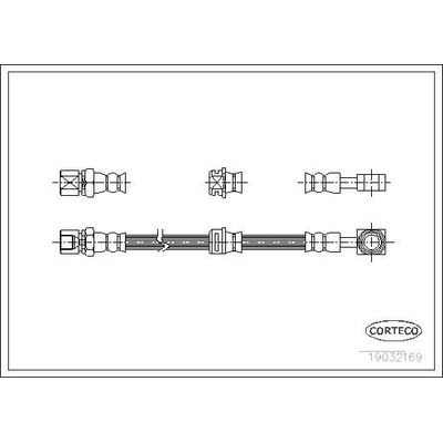 Fren Hortumu Ön Sağ veya Sol Opel Vectra B S.Wagon (1996->)  WALBURG WBH0324