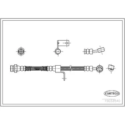 Fren Hortumu Ön Sağ veya Sol OSSCA 00714