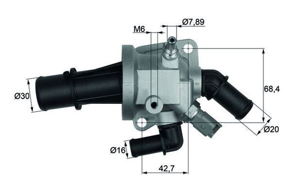 Termostat Gövdesi  MAHLE TI 164 88