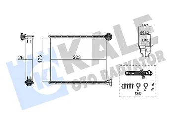 Kalorifer Radyatörü  PSA ORJINAL 6448W9  6448W9