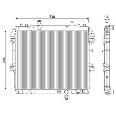 Su Radyatörü  Opel Insignia B Country Tourer (07.2017->)  VALEO 701345