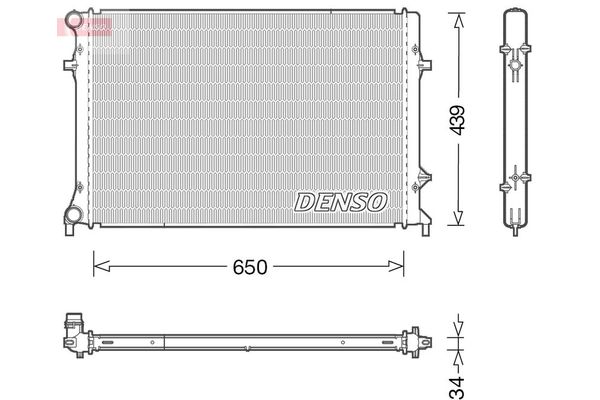 Su Radyatörü  Audi A3 (8P1)(05.2003->)  DENSO DRM32042