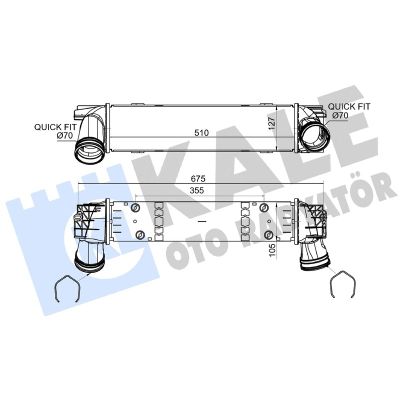 Turbo Radyatörü  BMW X1 Serisi (E84)(2009->)  KALE 376085