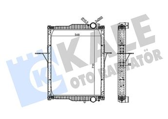 Su Radyatörü  KALE 355695  1640003190 20810091 7420809775 74 20 809 775 85000665