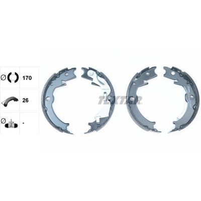 El Fren Balatası  Daewoo Evanda (2003->)  TEXTAR 91071000