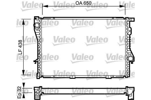 Su Radyatörü  BMW 7 Serisi (E38)(1994->)  VALEO 731766