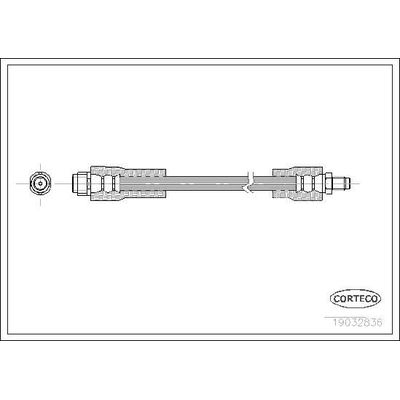 Fren Hortumu Ön Sağ veya Sol Mercedes Vaneo Compact Van (BM 414)(10.2001->)  MGA 511305