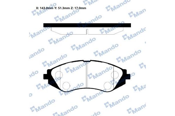 Fren Disk Balata Ön Daewoo Nubira Limousine (2003->)  MANDO RMPD03NS