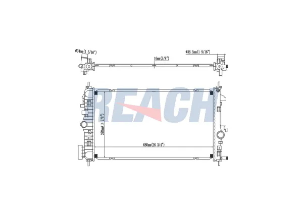Su Radyatörü  ORİS MRN201034