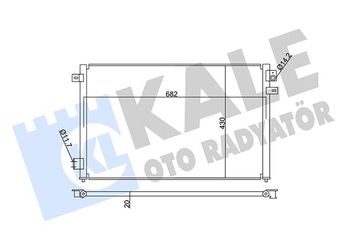 Klima Radyatörü  KALE 342615  XR854219 XR87068 6W4Z19712A YJ416