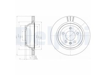 Fren Disk Ayna Arka Sağ ve Sol DELPHI BG3894  7L6615601E 7L6 615 601E 7L6615601G 7L6 615 601G 7L6615601C