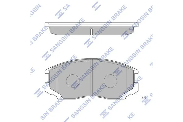 Fren Disk Balata Ön SANGSIN SP1142