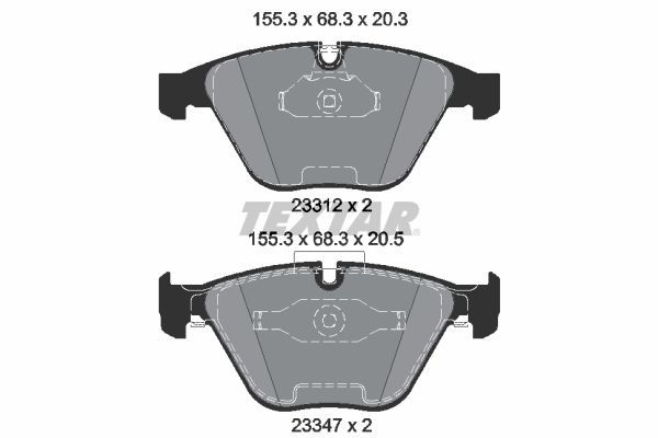 Fren Disk Balata Ön BMW 1 M Serisi Coupe (E82)(2011->)  TEXTAR 2331207