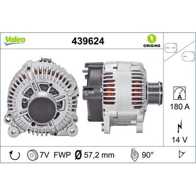 Alternatör  VALEO 439624