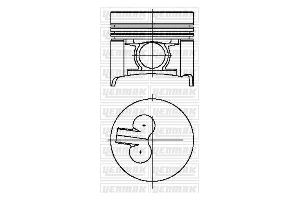 Piston (96.00MM-STD)  YENMAK 31-04569-000