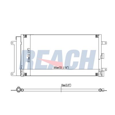Klima Radyatörü  Fiat Doblo (223) Cargo/Combi (08.2005->)  ORİS CFI873016