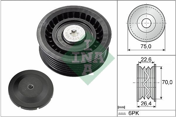 Vantilatör Kayış Gergi Rulmanı  BMW Z4 Serisi Roadster (E85)(2002->)  INA 532 0344 10