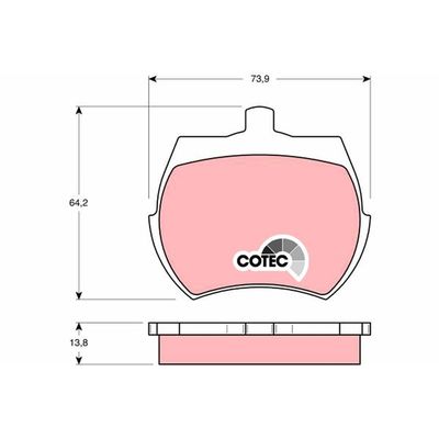 Fren Disk Balata Ön MG Rover Mini (1979->12.2000)  TRW GDB332