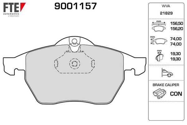 Fren Disk Balata Ön FTE 9001157