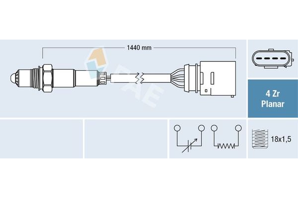 Oksijen (Lambda) Sensörü  FAE 77407