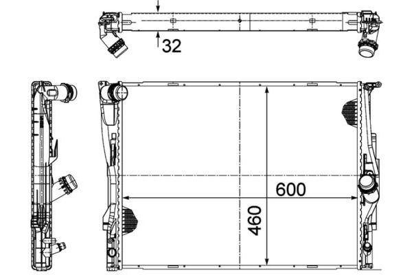Su Radyatörü  Land Rover Range Rover Sport (2013->)  MAHLE CR 1711 000P