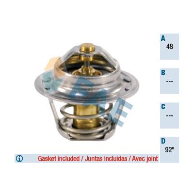 Terrmostat 92 °C  Opel Kadett C (1974->)  FITPART FIT24004004O