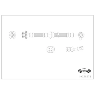 Fren Hortumu Ön Sol Nissan Qashqai (J10)(01.2007->)  SVAC 73-0149