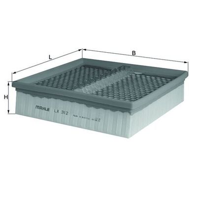 Hava Filtresi  Mercedes E -Serisi S.Wagon (BM 124)(10.1992->)  MAHLE LX 312