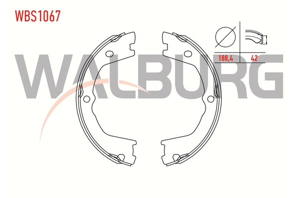 El Fren Balatası  WALBURG WBS1067