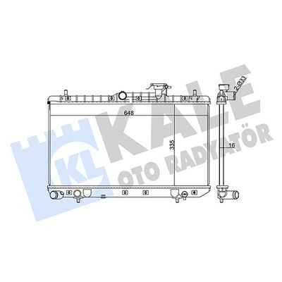 Su Radyatörü  Nissan Qashqai (J10)(01.2007->)  KALE 369000