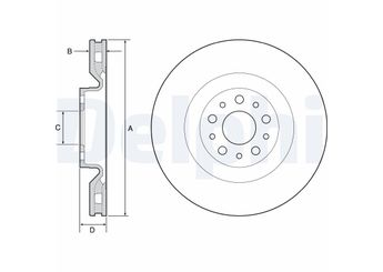 Fren Disk Ayna Ön Sağ ve Sol DELPHI BG4556  51854567 51897455 51914663 52067169 52104172 52199580 569087 569096 95511283 95515332