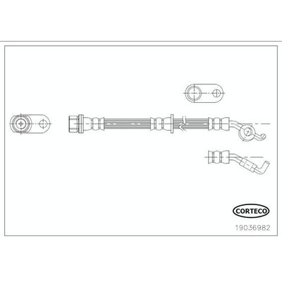 Fren Hortumu Arka Sağ Toyota Auris (E15)(10.2006->)  MAHER 03897