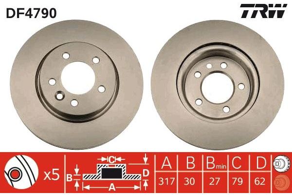 Fren Disk Ayna Ön Sağ ve Sol Land Rover Discovery (08.2004->)  MGA 50696