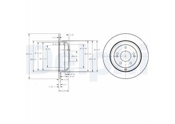 Fren Disk Ayna Arka Sağ ve Sol DELPHI BG4335  584112P000 58411-2P000 584112W010 S584112P000