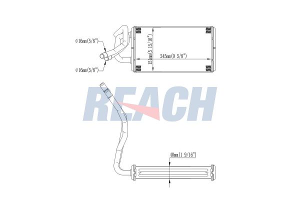 Kalorifer Radyatörü  Ford Transit Kombi (TT9)(2006->)  MARGO 2525029