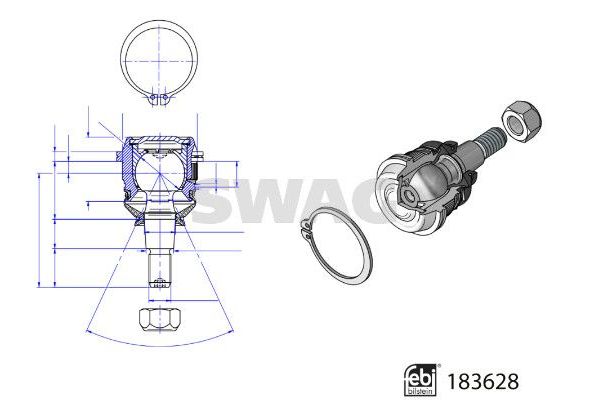 Rotil Alt Sağ veya Sol Hyundai i20 (BC3)(08.2020->)  SWAG 33 10 9682