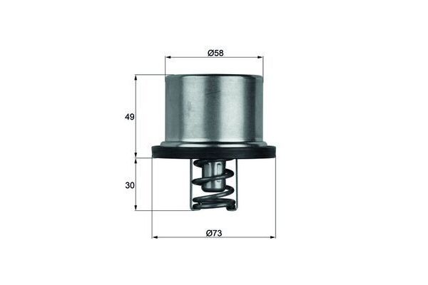 Termostat  MAHLE THD 1 65