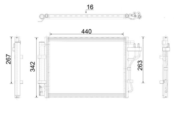 Klima Radyatörü  Hyundai i10 (IA)(10.2013->)  MAHLE AC 917 000P