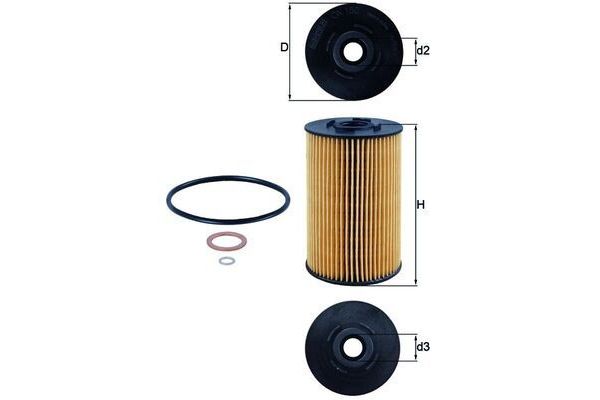 Yağ Filtresi  MAHLE OX 150D