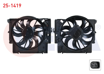 Radyatör Fan ve Motoru  VEKA 25-1419  17427545366 17425A3F109 5A3F109 7545366