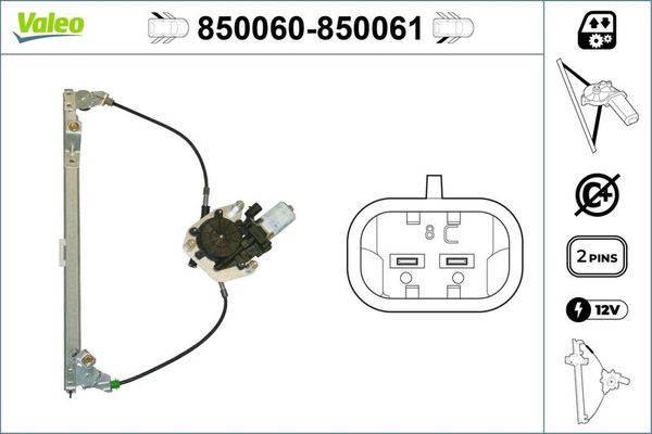 Cam Krikosu Arka Sol VALEO 850060
