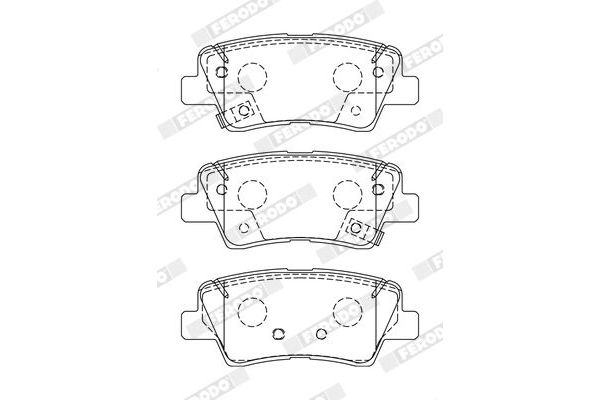 Fren Disk Balata Arka Hyundai i20 (BC3)(08.2020->)  FERODO FDB5041