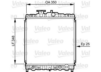 Su Radyatörü  VALEO 731459  19010P2 19010P28G51 19010-P28-G51 19010P28G52 19010-P28-G52 19010P2J902 19010-P2J-902 19010P7G902 19010-P7G-902 19010P28E51 19010-P28-E51 19010P2J901 19010-P2J-901 GRD1073