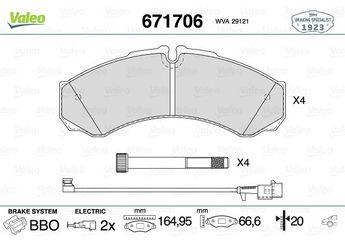 Fren Disk Balata Arka VALEO 671706  500055565 2996535