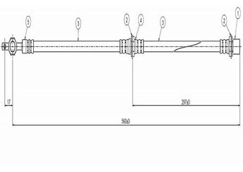 Fren Hortumu Ön Sağ veya Sol CAVO C800 215A  9094702540 9094702429 9094702496