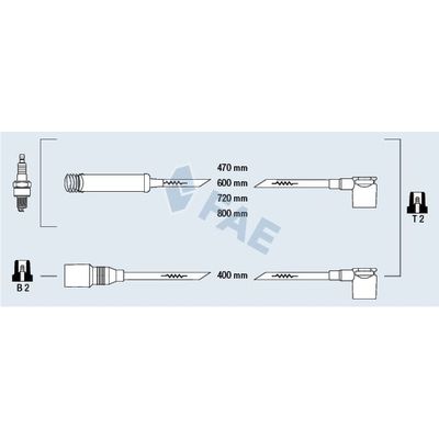 Buji Kablosu  Opel Astra F 4 Kapı (1991->)  DODUCO 7631